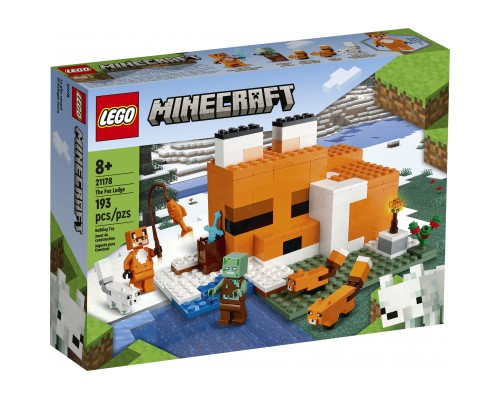 Конструктор LEGO Minecraft Лисича хатина 193 деталі (21178)