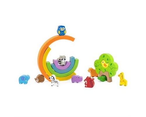 Розвиваюча іграшка Viga Toys гра-баланс Веселка (44590)