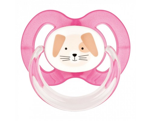 Пустушка Baby-Nova Pets 6-18 міс. рожева/фіолетова 2 шт (3962318)