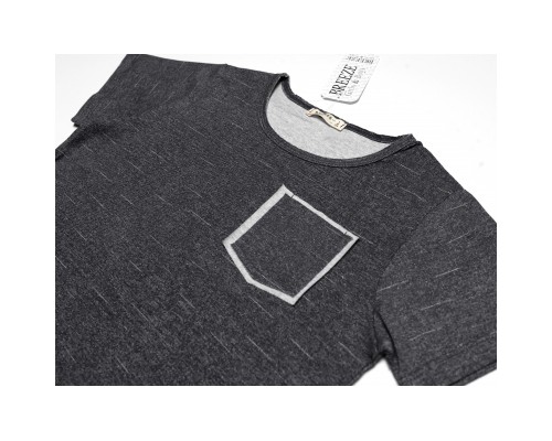 Футболка дитяча Breeze з кишенькою (17168-140B-gray)