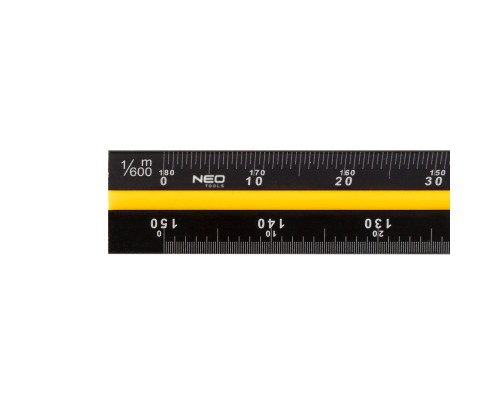 Лінійка будівельна Neo Tools трикутна, алюміній, 30 см (72-205)