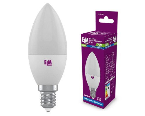 Лампочка ELM C37 7W PA10S E14 4000K (18-0161.)