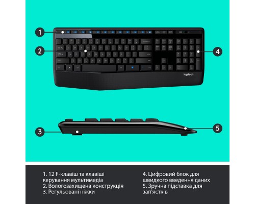 Комплект Logitech MK345 Wireless UA Black (920-006489)