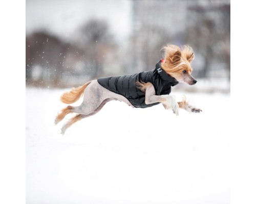 Курточка для тварин Airy Vest двостороння S 30 червоно-чорна (1614)