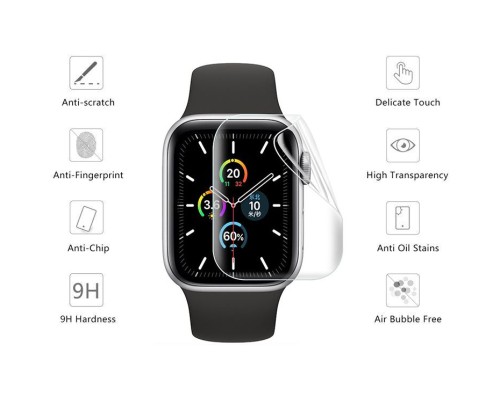 Плівка захисна Drobak Hydrogel Apple Watch Series 6 40mm (2 шт) (313147) (313147)