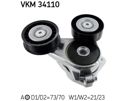 Натягувач ременя з роликом SKF VKM 34110