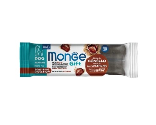 Ласощі для собак Monge Gift Dog Sensitive digestion ягня з каштанами 40 г (8009470085519)