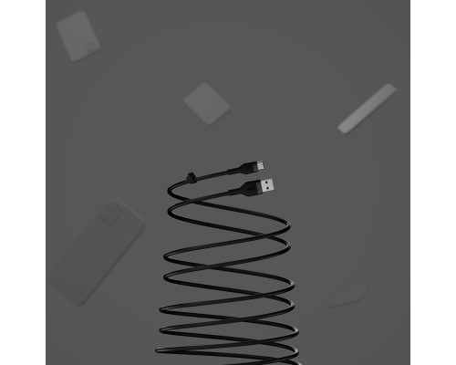 Дата кабель USB 2.0 AM to Type-C 2.0m black Belkin (CAB008BT2MBK)