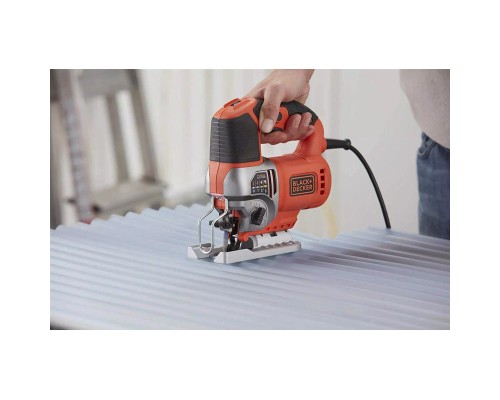 Електролобзик Black&Decker 50 Вт, 1000 - 3100 хід/хв, 2.2 кг, кейс (BES610K)