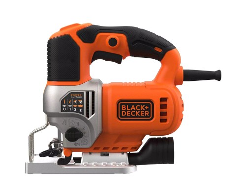 Електролобзик Black&Decker 50 Вт, 1000 - 3100 хід/хв, 2.2 кг, кейс (BES610K)