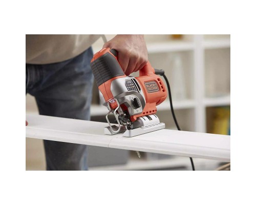 Електролобзик Black&Decker 50 Вт, 1000 - 3100 хід/хв, 2.2 кг, кейс (BES610K)