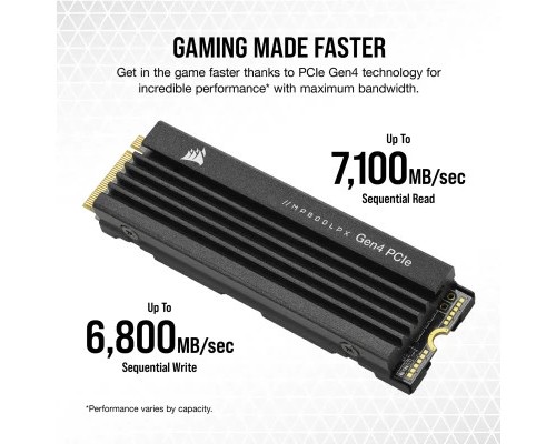 Накопичувач SSD M.2 2280 4TB MP600PRO LPX Corsair (CSSD-F4000GBMP600PLP)