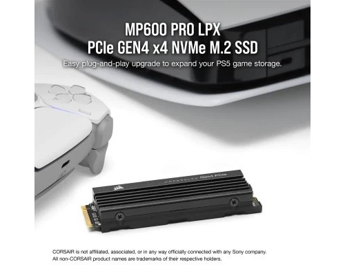 Накопичувач SSD M.2 2280 4TB MP600PRO LPX Corsair (CSSD-F4000GBMP600PLP)