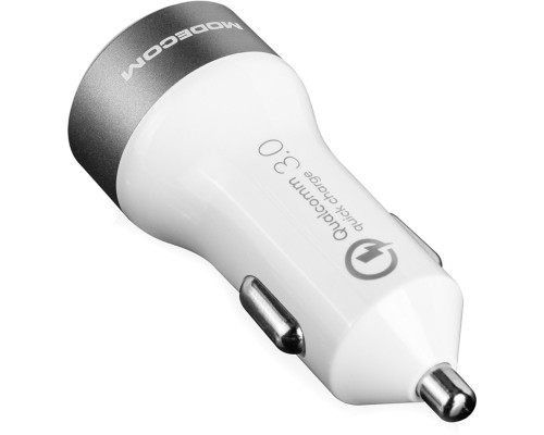 Зарядний пристрій Modecom 2xUSB 2.4A QC3.0 + USB QCU2-07 (ZT-MC-QCU2-07)