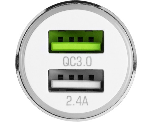 Зарядний пристрій Modecom 2xUSB 2.4A QC3.0 + USB QCU2-07 (ZT-MC-QCU2-07)