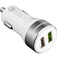 Зарядний пристрій Modecom 2xUSB 2.4A QC3.0 + USB QCU2-07 (ZT-MC-QCU2-07)
