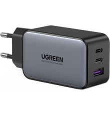 Зарядний пристрій Ugreen 3xUSB 65W GaN (2хUSB-C+USB-A) CD244 Grey (10335)