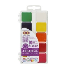 Акварельні фарби ZiBi KIDS Line -2 Classic 10 кольорів (ZB.6583)