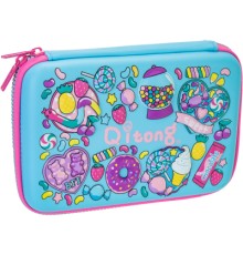 Пенал Cool For School 1 відділення з органайзером блакитний (QT-5627-Blue)