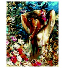 Картина по номерам ZiBi Жінка у квітах 40*50 см ART Line (ZB.64215)
