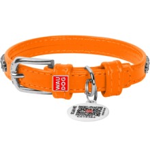 Нашийник для тварин WAUDOG Glamour з QR-паспортом 