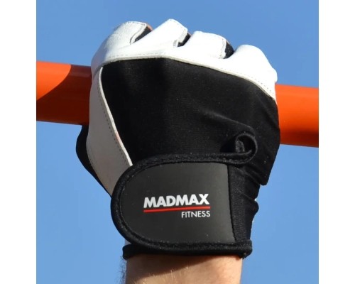 Рукавички для фітнесу MadMax MFG-444 Fitness White M (MFG-444-White_M)