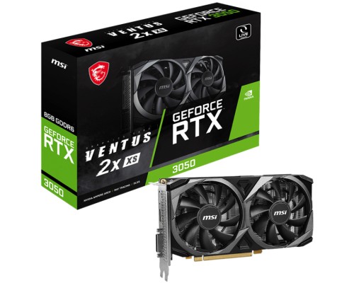 Відеокарта MSI GeForce RTX3050 8Gb VENTUS 2X XS (RTX 3050 VENTUS 2X XS 8G)