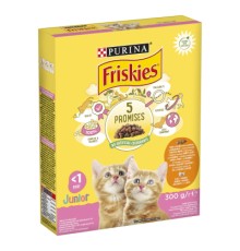 Сухий корм для кішок Purina Friskies Junior з куркою, молоком і овочами 300 г (7613031868360)