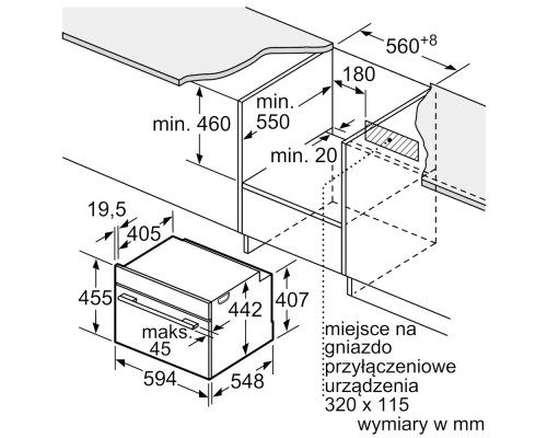 Духова шафа Bosch CSG7364B1