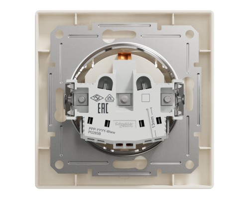 Розетка Schneider Electric ASFORA з кришкою, крем (EPH3100123) Розетка Schneider Electric ASFORA з кришкою, крем (EPH3100123)
