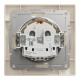 Розетка Schneider Electric ASFORA з кришкою, крем (EPH3100123)