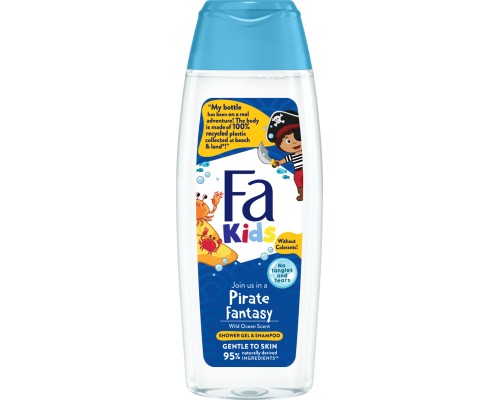 Дитячий гель для душу Fa Kids Хоробрий пірат для хлопчиків 250 мл (9000100662468)