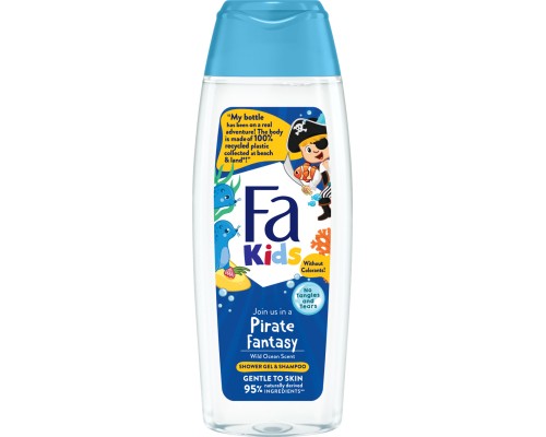 Дитячий гель для душу Fa Kids Хоробрий пірат для хлопчиків 250 мл (9000100662468)