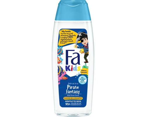 Дитячий гель для душу Fa Kids Хоробрий пірат для хлопчиків 250 мл (9000100662468)
