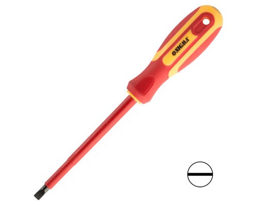 Викрутка Sigma діелектрична шліцева SL6.0x125мм 1000В CrV (4008091)