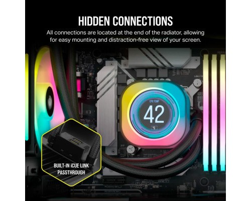 Система рідинного охолодження Corsair iCUE Link H100i LCD RGB (CW-9061007-WW)