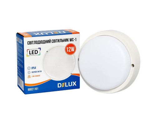 Світильник Delux WC-1 12 Вт 5000K IP54 (90021161)