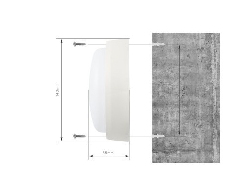 Світильник Delux WC-1 12 Вт 5000K IP54 (90021161)