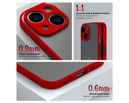 Чохол до мобільного телефона Armorstandart Frosted Matte Samsung A25 5G (A256) Red (ARM69693) Чохол до мобільного телефона Armorstandart Frosted Matte Samsung A25 5G (A256) Red (ARM69693)