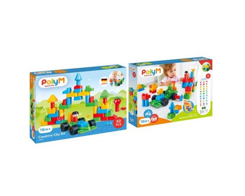 Конструктор PolyM Місто 50 деталей (760007)