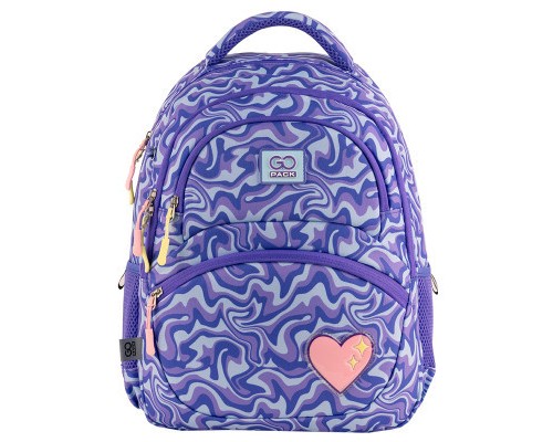 Рюкзак шкільний GoPack Education 175M-4 Shiny Heart (GO24-175M-4)