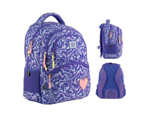 Рюкзак шкільний GoPack Education 175M-4 Shiny Heart (GO24-175M-4)