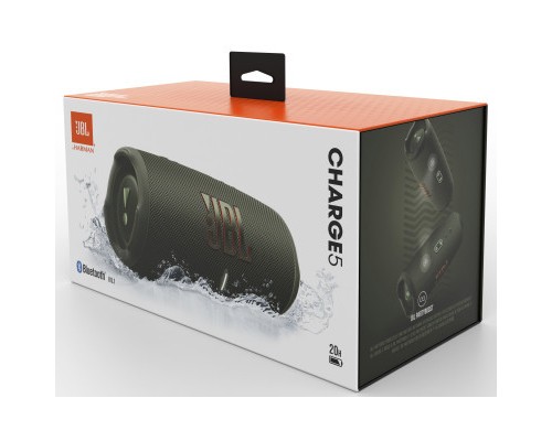 Акустична система JBL Charge 5 Green + Griffin 20000 mAh (JBLCHARGE5GRNPB) 