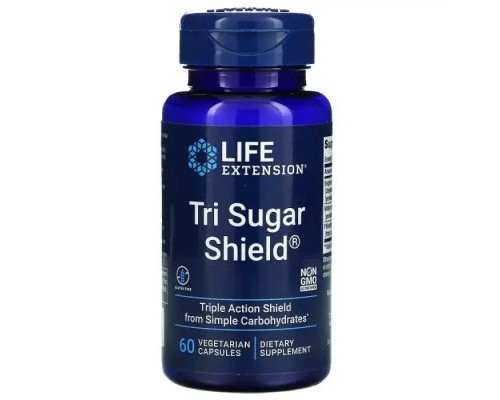 Трави Life Extension Потрійний захист від цукру, Tri Sugar Shield, 60 вегетаріанських до (LEX-18036)