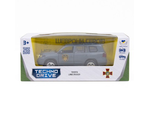 Машина TechnoDrive серії Шеврони Героїв - Toyota Land Сruiser - Рубіж (KM6010)