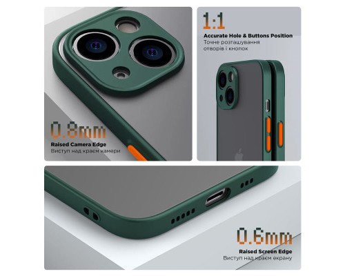 Чохол до мобільного телефона Armorstandart Frosted Matte Tecno Spark 20 Pro (KJ6) Dark Green (ARM74396)