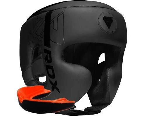 Боксерський шолом RDX F6 KARA Matte Black XL (HGR-F6MB-XL)