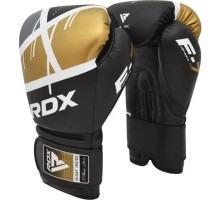 Боксерські рукавички RDX F7 Ego Black Golden 10 унцій (BGR-F7BGL-10oz)