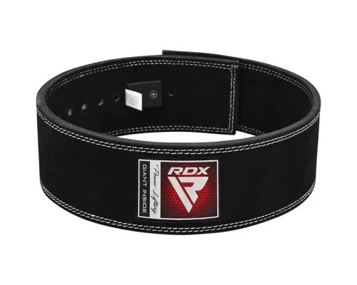 Атлетичний пояс RDX 4 Pro Liver Buckle шкіряний Black Plus L (WBL-4LB-L+)