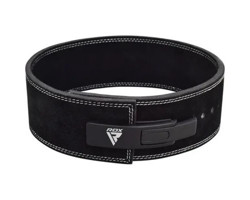 Атлетичний пояс RDX 4 Pro Liver Buckle шкіряний Black Plus L (WBL-4LB-L+)